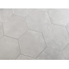 Płytki gresowe Hexa Solido Claro Gris 25,4×29 mat